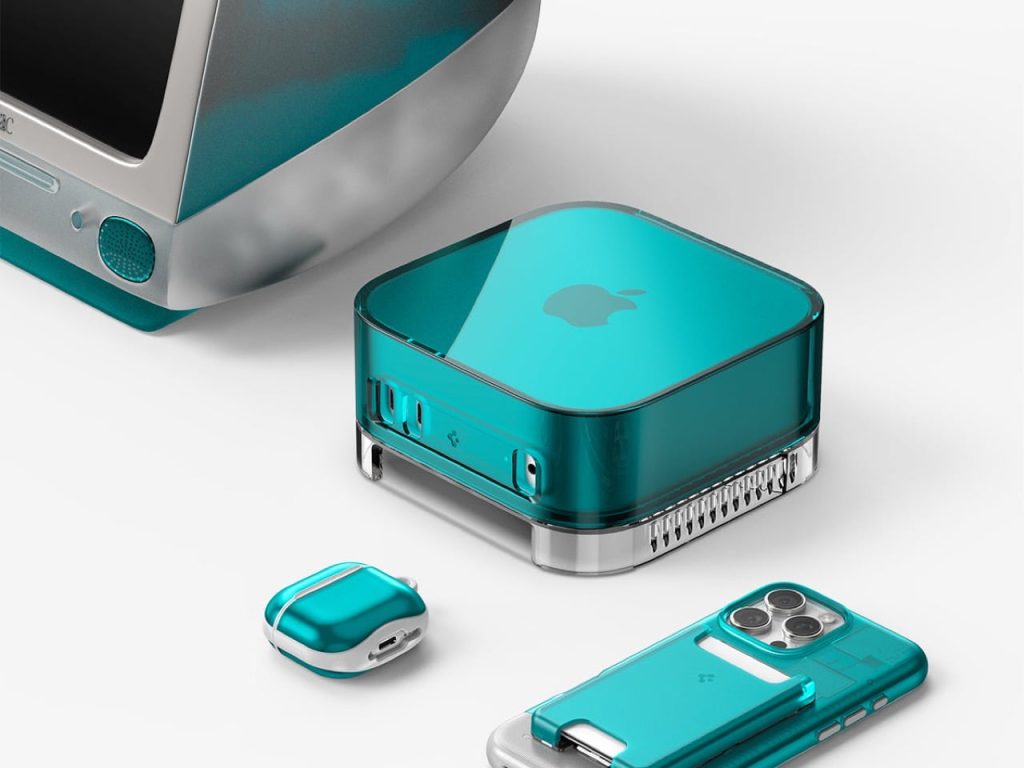 Transformez Votre Mac Mini en Mini iMac G3 avec Ce Coque Transparente Spigen Adorable !