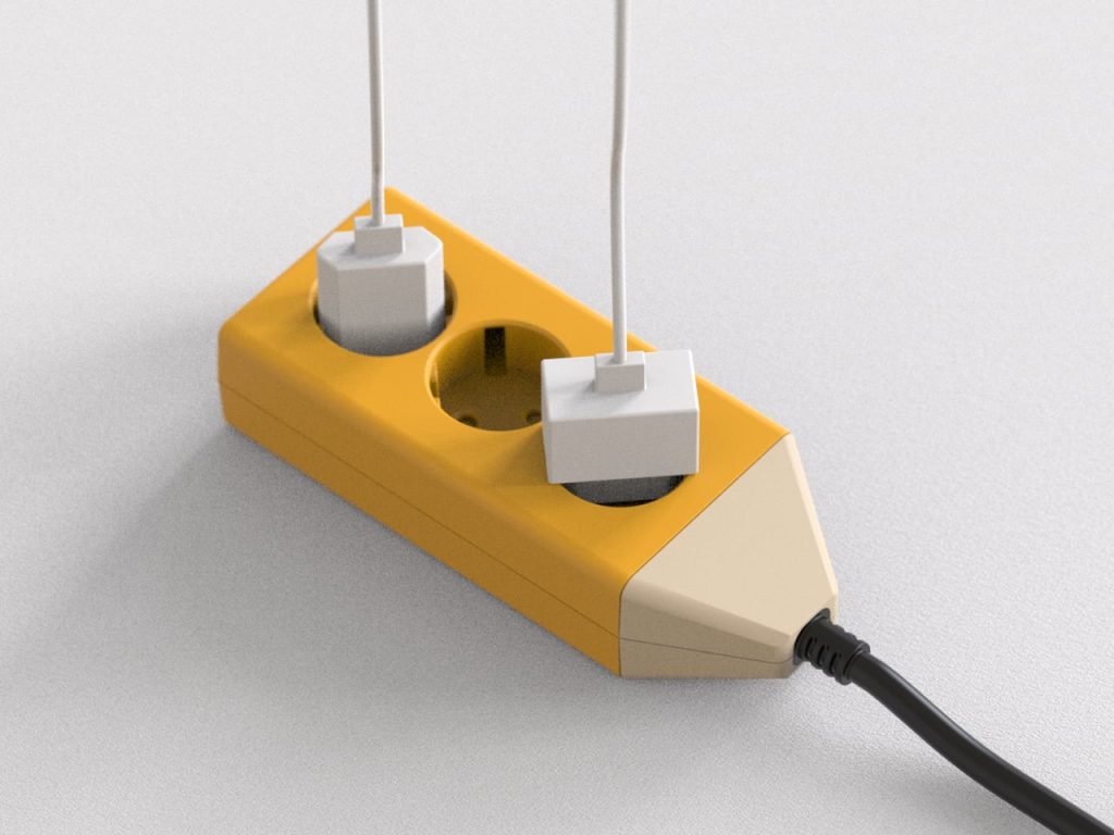 Cette Multiprise Inhabituelle en Forme de Crayon : Découvrez le Câble Qui Écrit une Ligne!