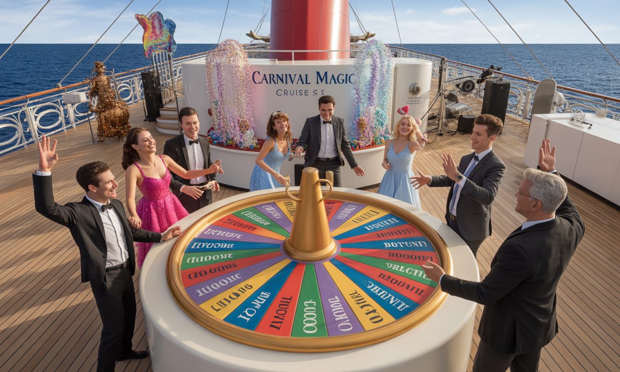 découvrez la roue de la fortune à bord du carnival magic : une expérience unique pour célébrer votre anniversaire, gagner des prix prestigieux et profiter d'un divertissement exceptionnel en pleine mer.