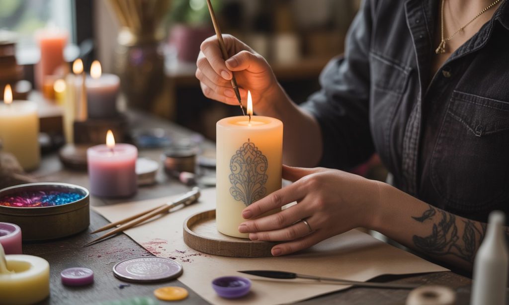 Le Cabinet de Cire : Découvrez l’art unique du tatouage sur bougies avec Carole découvrez le cabinet de cire, où carole sublime l'art du tatouage sur bougies. une expérience unique alliant créativité et délicatesse pour des bougies personnalisées et originales.