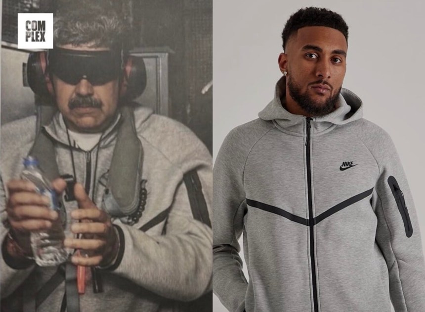 analyse de l'impact de l'arrestation de maduro sur les tendances de recherche liées aux survêtements nike.