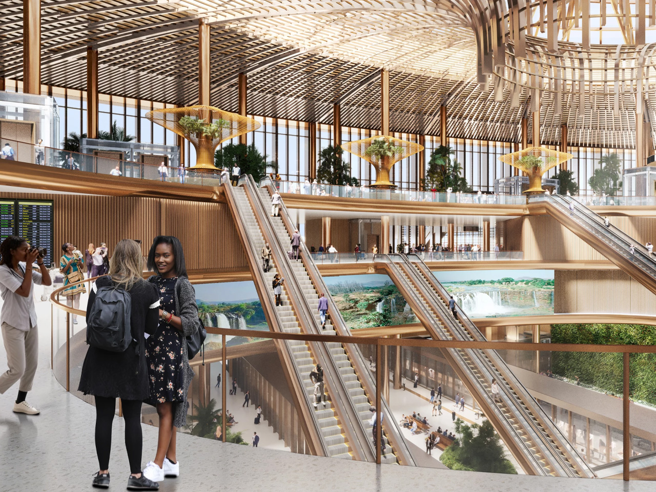 Aéroport de Bishoftu en construction