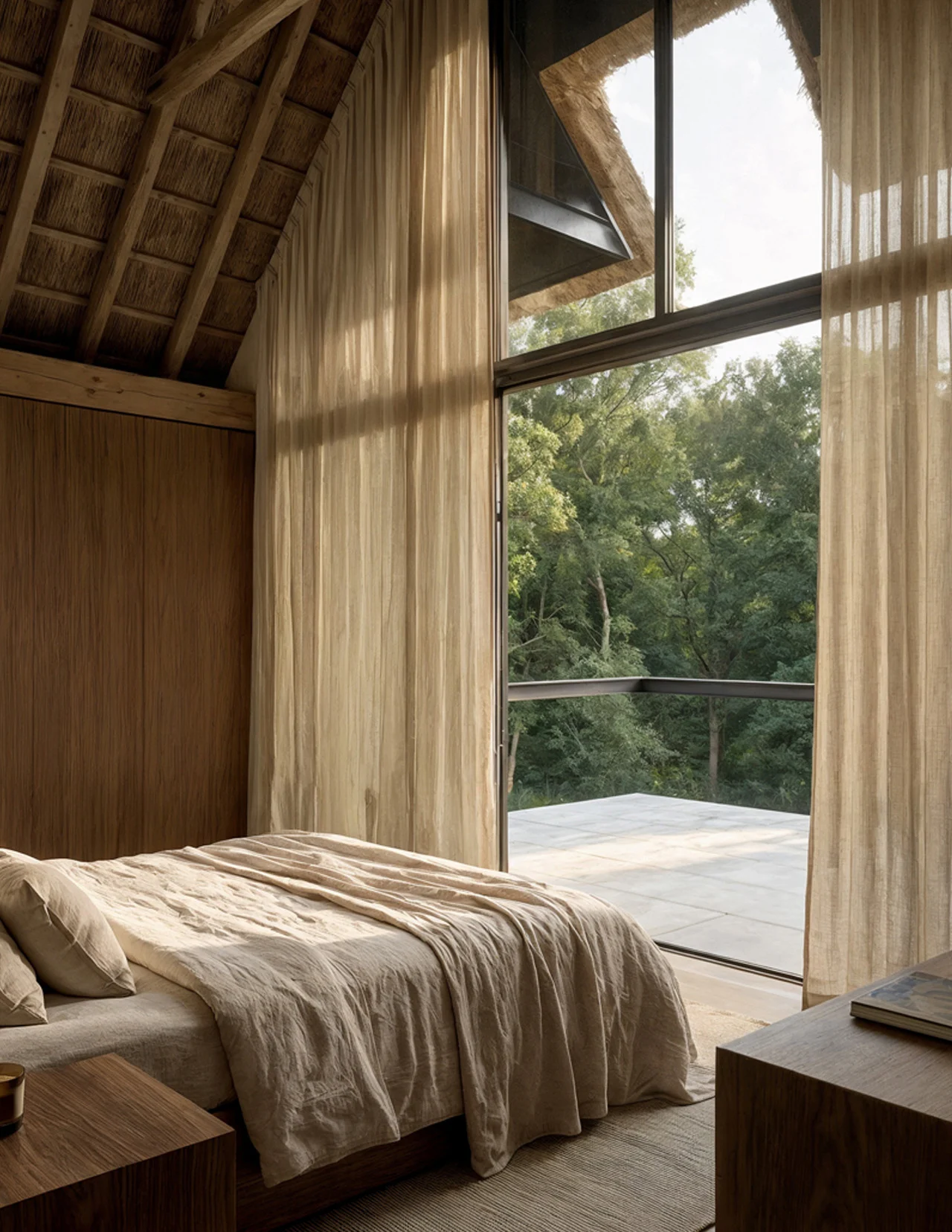 Perspective unique de la villa