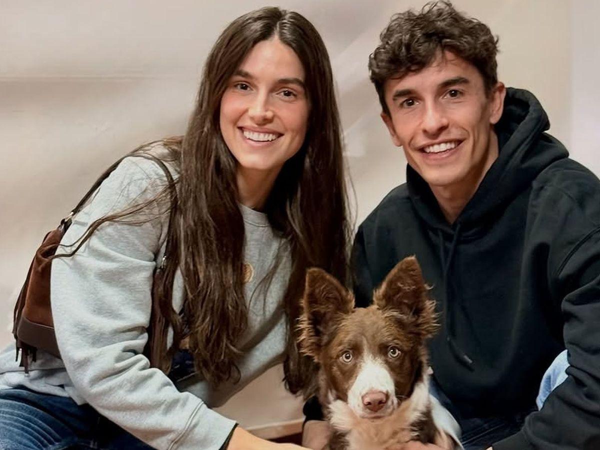Marc Márquez et Gemma Pinto adoptent un chien