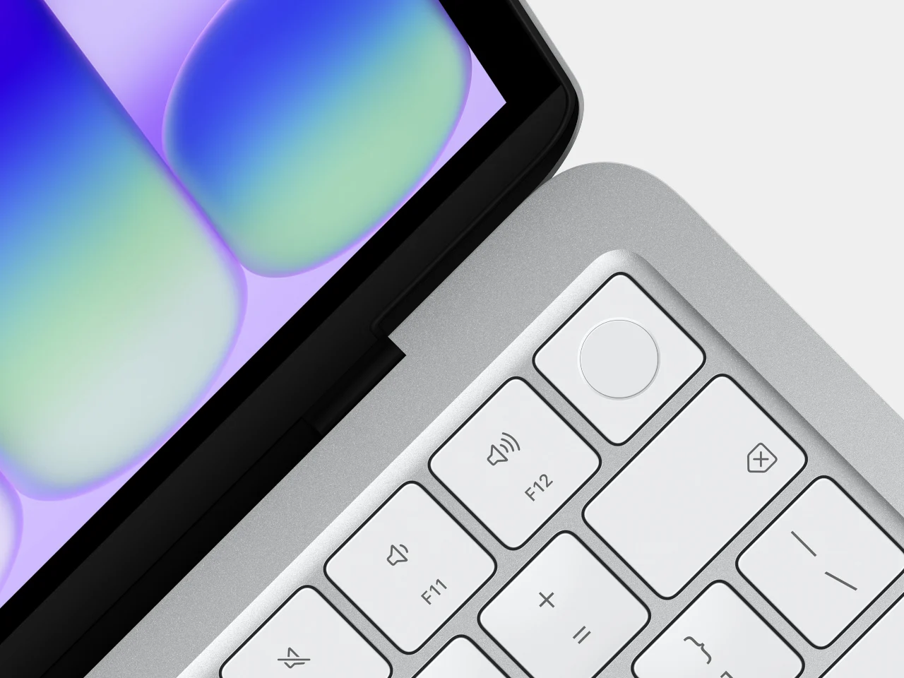 MacBook Neo vue de l'arrière