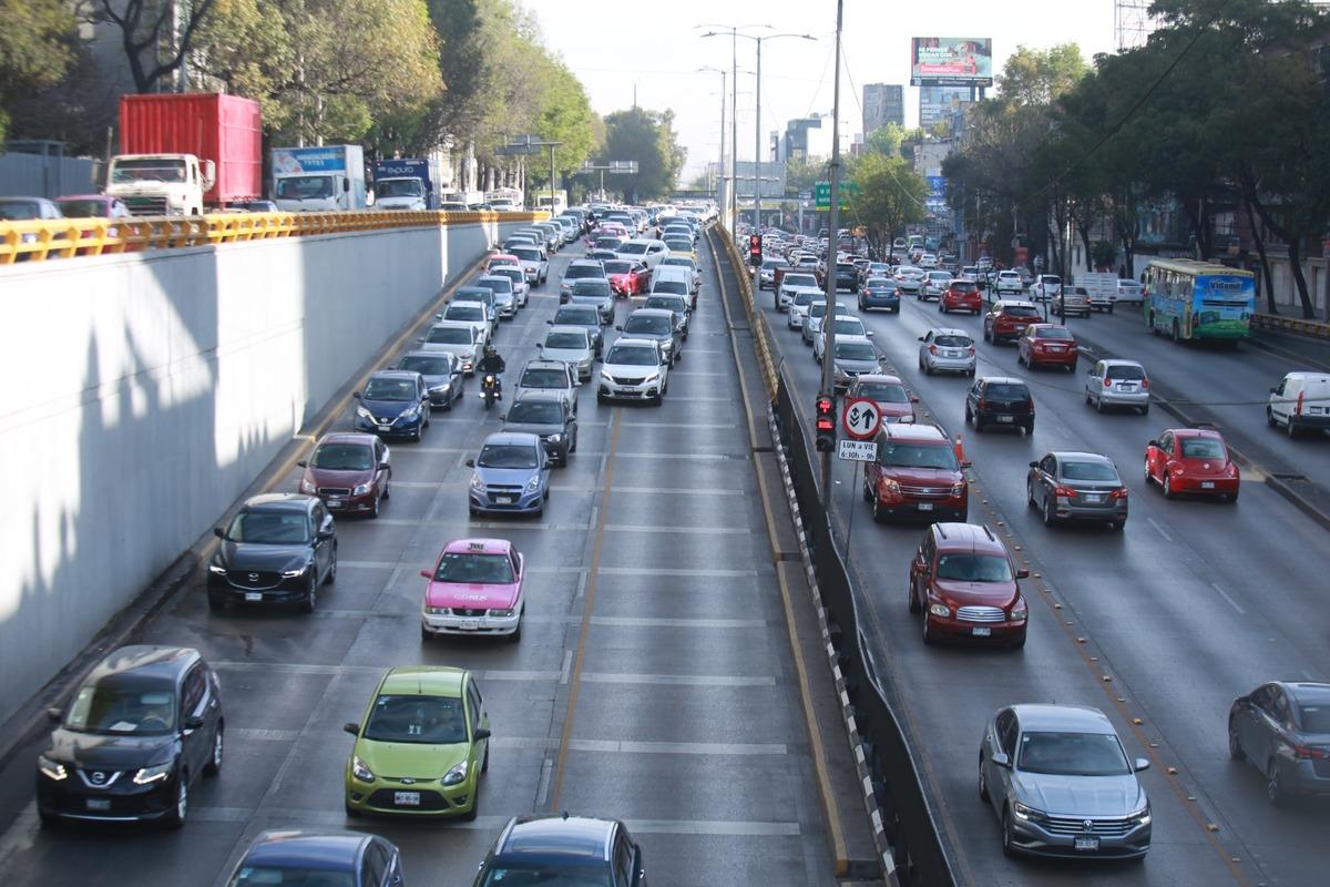 Trafic à Ciudad de Mexico en raison du Hoy No Circula
