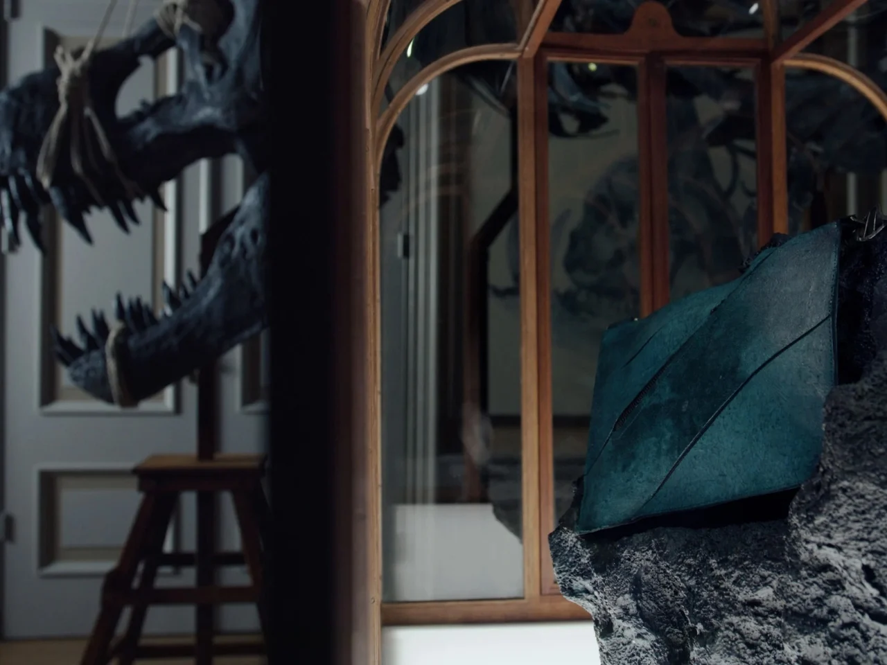 Sac présenté dans un musée