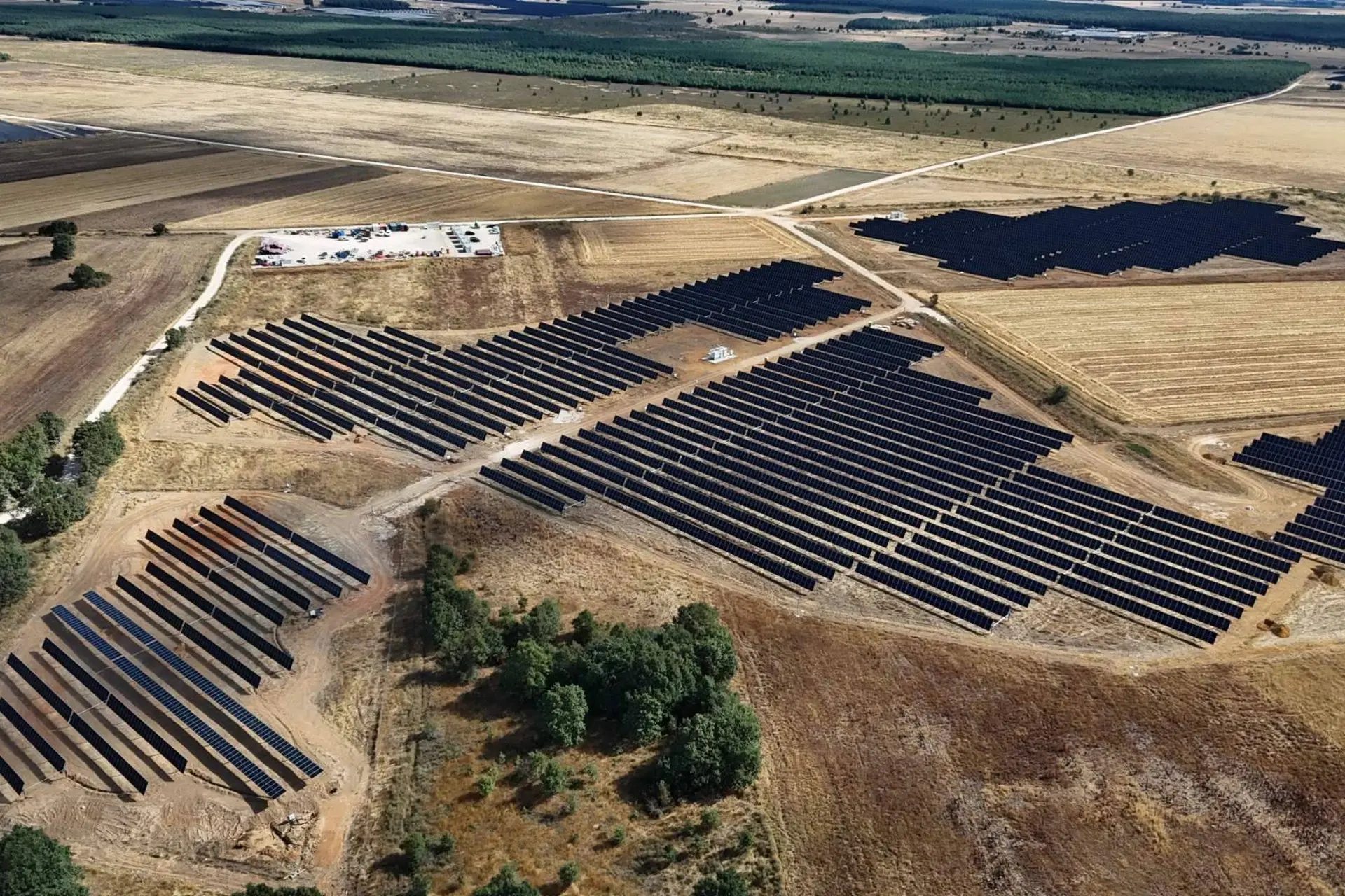 Paneles solares del complejo Velilla en Palencia